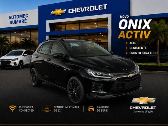 CHEVROLET ONIX 1.0 TURBO FLEX ACTIV AUTOMÁTICO CHEVROLET ONIX 1.0 TURBO FLEX ACTIV AUTOMÁTICO